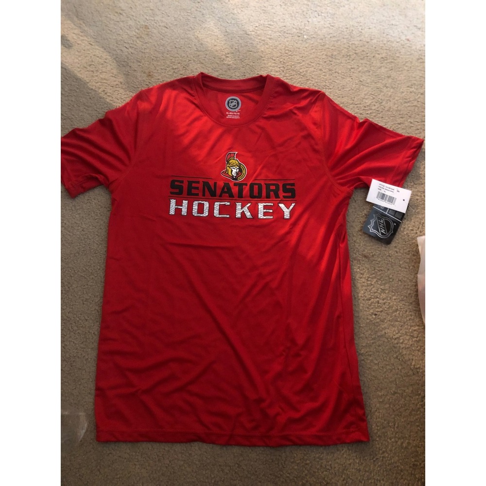 Ottawa Senators NHL Youth XL Red Performance Hockey T-Shirt NWT